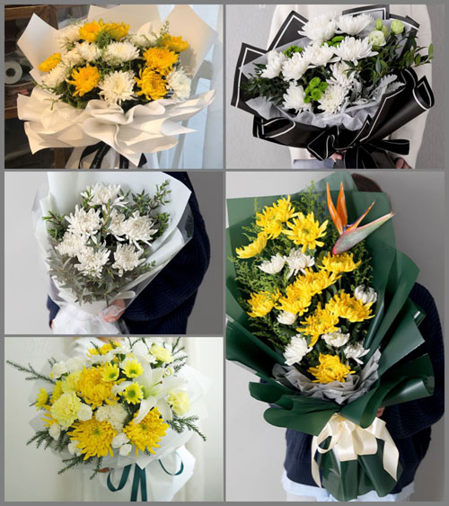 福建漳州漳浦县长桥镇割后村白事花束代送